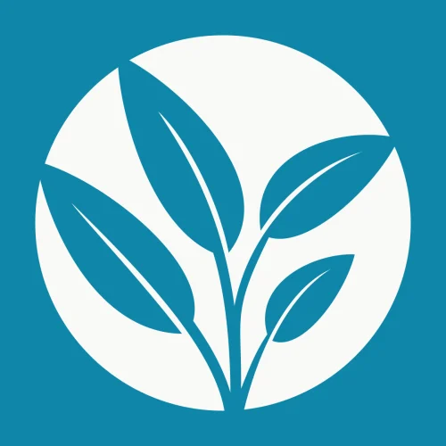 Hannah Schellander leaf motif logo